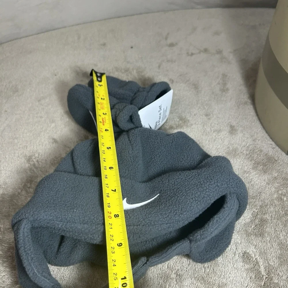 Nike Baby Toddler Fleece Hat Mittens Set 12-24M Anthracite Gray NWT